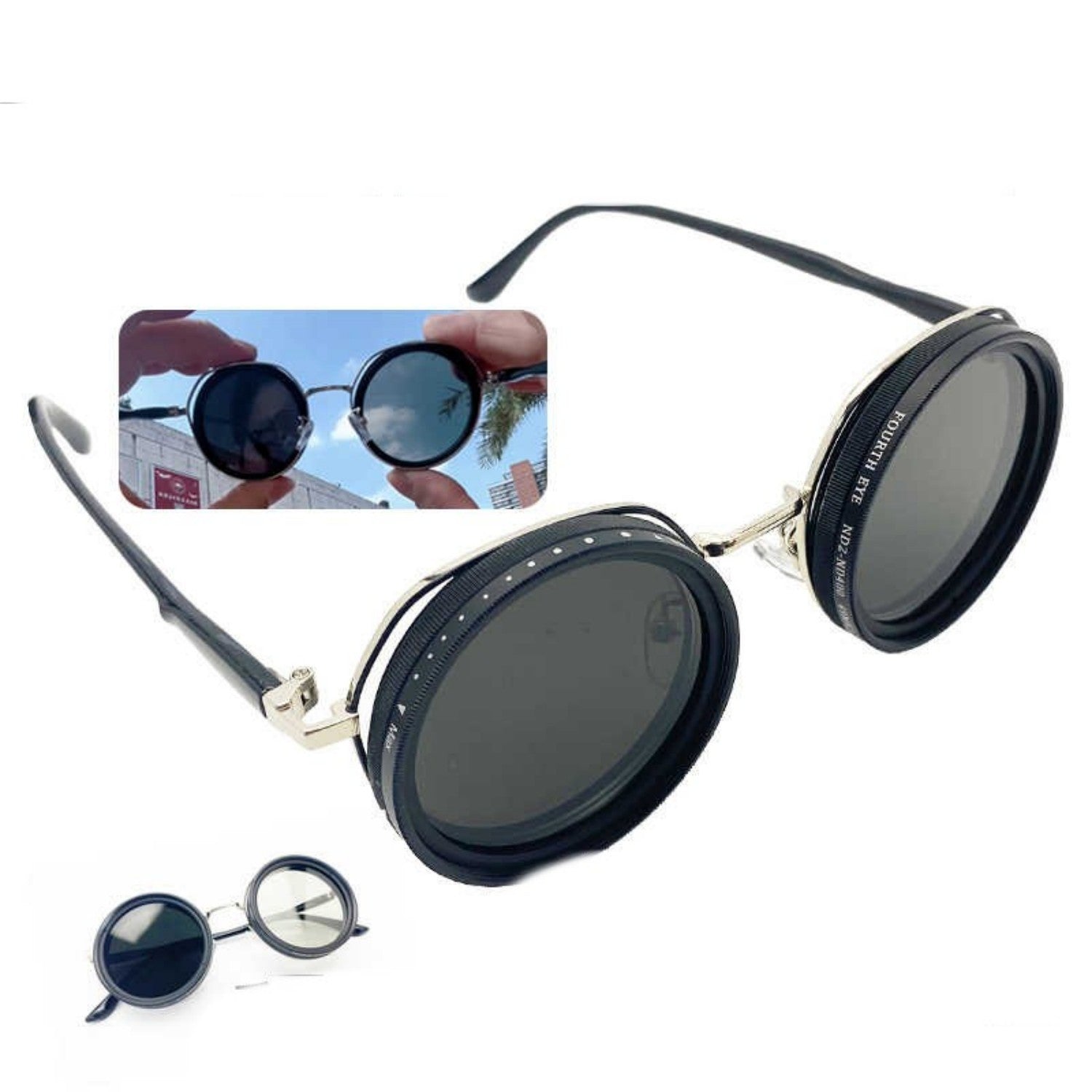 Adjustable Dimming Handmade Sunglasses